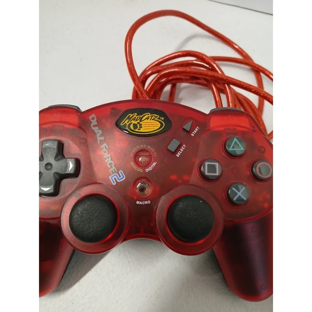 Mad Catz Dual Force 2 Pro PlayStation‎ Game Controller PlayStation 2 Red